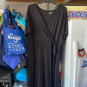 Black Wrap dress